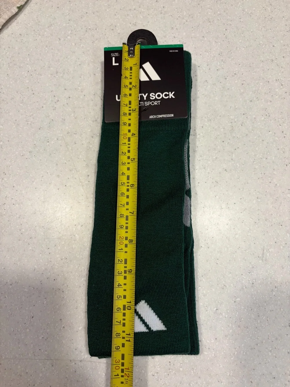 NWT Adidas Utility Sock Multi Sport Green (Size L). Women’s shoe 10-13. Men 8-12